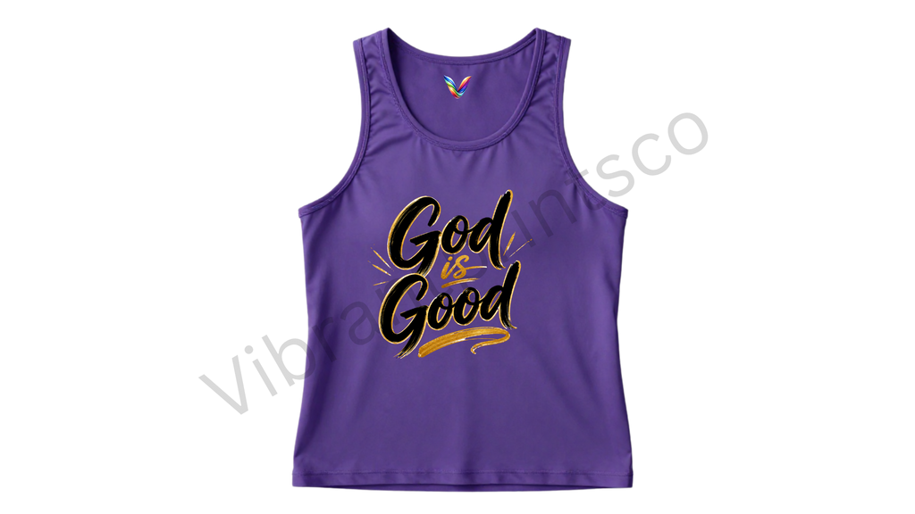 "God is good" tank