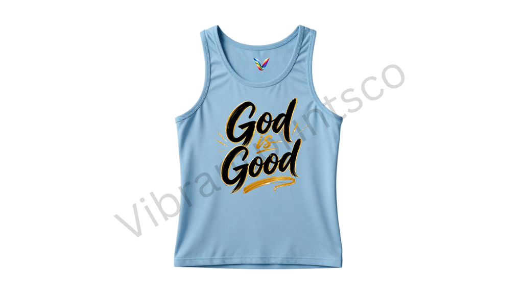 "God is good" tank
