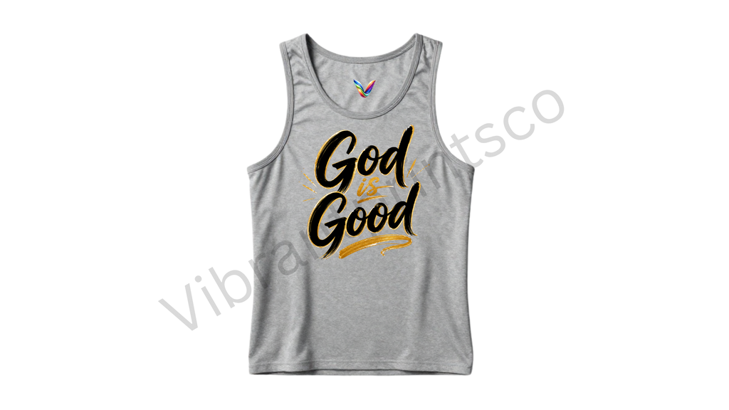 "God is good" tank