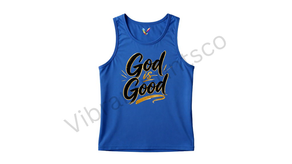 "God is good" tank