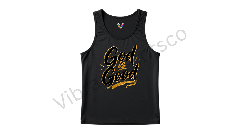 "God is good" tank